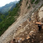 Osuwisko po trzęsieniu ziemi