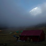 Tensing, Pandim wystający zza chmur