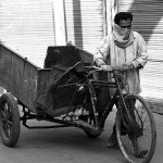 Delhi, Paharganj - śmieciarka