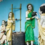 Płaskorzeźba w Parmarth Niketan Ashram