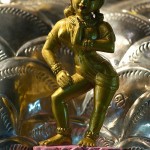 Goła baba na wozie na procesji