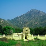 Góra Arunachala i jakaś świątyńka
