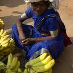 Pani sprzedaje banany