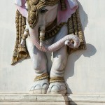 Sripuram - rzeźba na murze Golden Temple