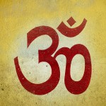 Sripuram - "Om" na ścianie