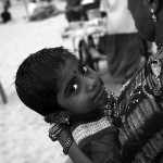 Dziecko morzem zmoczone