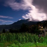 Nocny widok z Sunny Guest House w Duoyishu